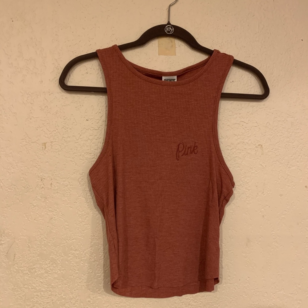VS Pink Burnt Sienna Tank Top